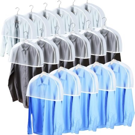24-Pack Shoulder Protectors, Garment Hangers, Suitable for Closet Storage of Suits, Coats, and Dresses